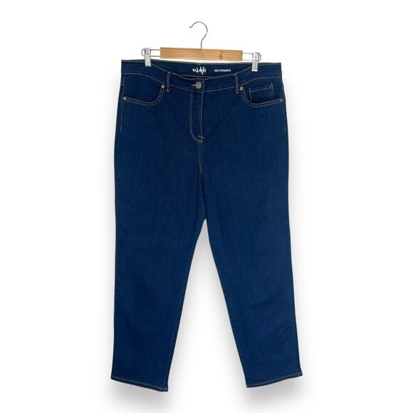 Style & Co Women's Straight Leg Jeans Size 16P Dark Wash Blue Stretch Denim - Picture 2 of 8